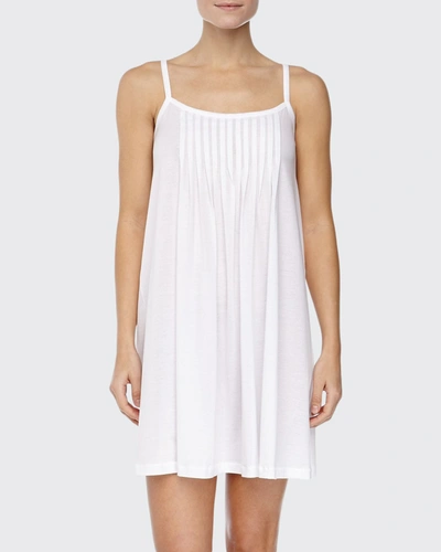 Shop Hanro Juliet Pleated Chemise In White