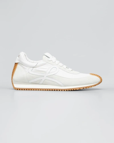 Shop Loewe Flow Retro Runner Sneakers In White