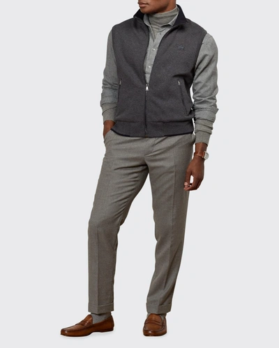 Shop Ralph Lauren Men's Hybrid Reversible Vest In Navygrey