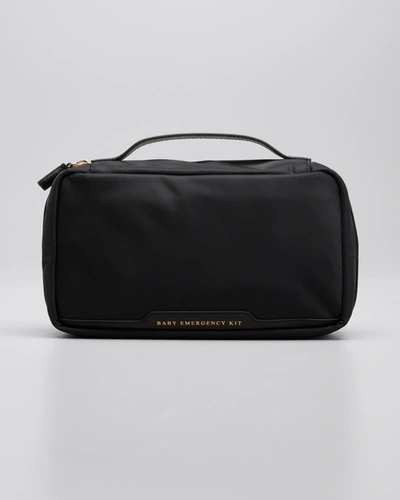 Shop Anya Hindmarch Baby Emergency Kit In Recycled Nylon In Black