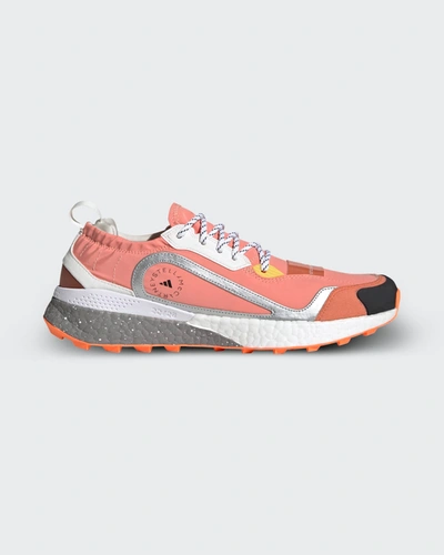 Shop Adidas By Stella Mccartney Asmc Outdoorboost Colorblock Trainer Sneakers In Orange