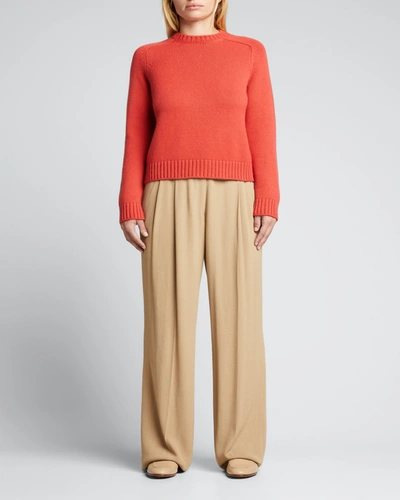 Shop Loro Piana Parksville Cashmere Sweater In L03a Spiced Orang