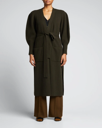 Shop A.l.c Nora Belted Cardigan In Army