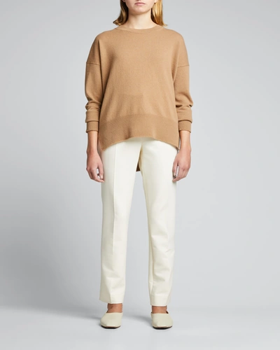 Shop Theory Karenia Cashmere Sweater In Beige Canvas