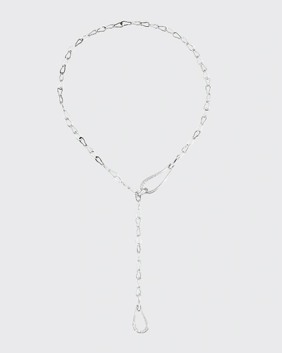 Shop Pomellato Fantina 18k White Gold Diamond Y-drop Necklace