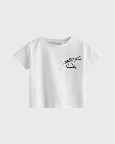 Shop Sweet Olive Street Kid's Rock On! Personalized T-shirt, Sizes 12m-6 In White