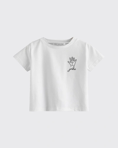 Shop Sweet Olive Street Kid's This Many Birthday 5 Hand Personalized T-shirt, Sizes 5-6 In White