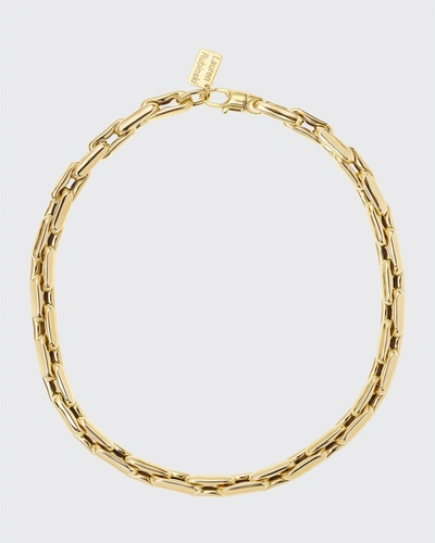 Shop Lauren Rubinski Lr3 Small 14k Yellow Gold Necklace, 16"l In Yg