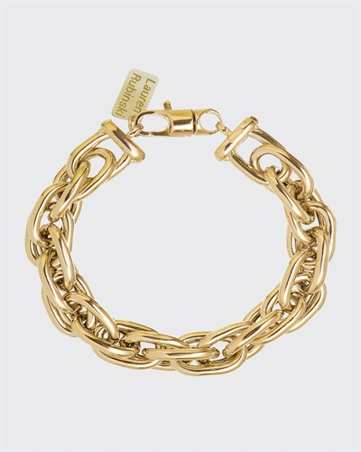 Shop Lauren Rubinski Lr2 Small 14k Yellow Gold Bracelet In Yg