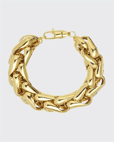 Shop Lauren Rubinski Lr1 Large 14k Yellow Gold Bracelet In Yg