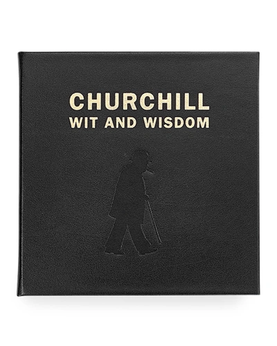 Shop Graphic Image Churchill Wit And Wisdom Leather-bound Book