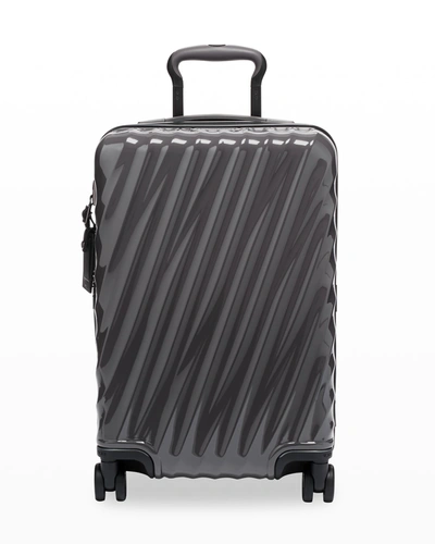Tumi International Expandable Carry-on 19 Degree Polycarbonate Suitcase In Iron