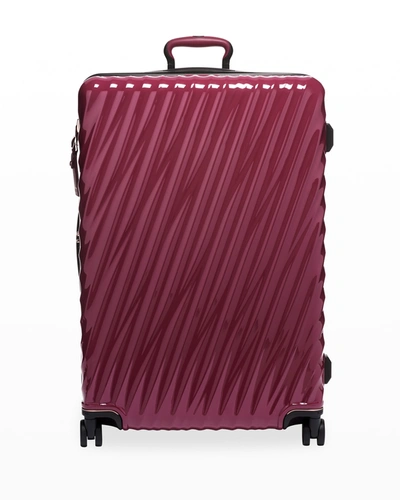 Shop Tumi Extended Trip Expandable 4-wheel Packing Case In Berry