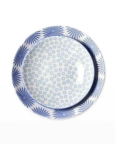 Shop Coton Colors Iris Blue Burst Pip Mix Pasta Bowls, Set Of 2