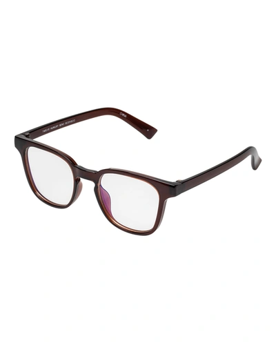 Shop The Book Club Twelve Hungry Bens Blue Light Reading Glasses In Black