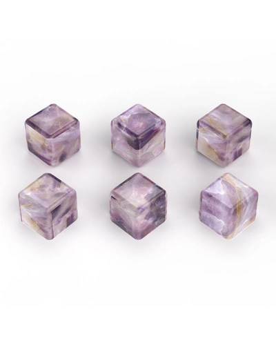 Shop Anna New York Amethyst Cubes, Set Of 6
