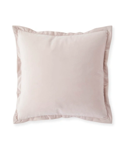 Shop Austin Horn Collection Thalia Velvet Feather/down Pillow, Blush