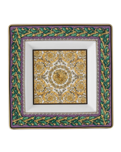 Shop Versace Barocco Mosaic Catchall Tray - 5.5" In Multi