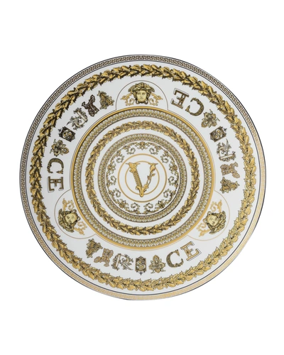 Shop Versace Virtus Gala White Service Plate