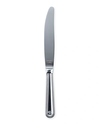 Shop Versace Greca Stainless Steel Table Knife In Metallic