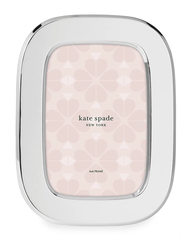 Shop Kate Spade South Street 4" X 6" Silver Oval Picture Frame