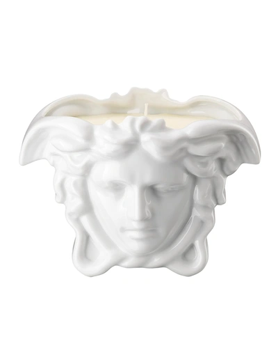 Shop Versace Medusa Grande White Candle