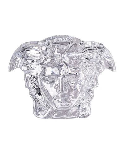 Shop Versace Medusa Grande Vase In Crystal - 6"