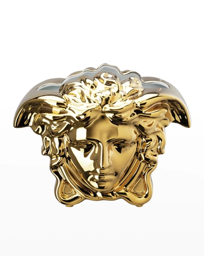 Shop Versace Medusa Gold Grande Vase