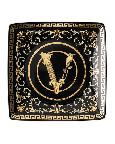 Versace Virtus Gala Black Canape Dish