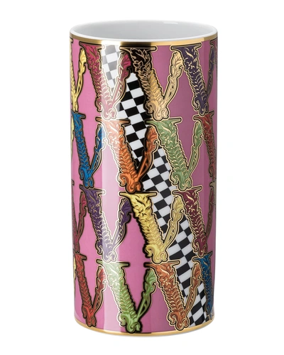 Shop Versace Virtus Vase - 9.5" In Pattern