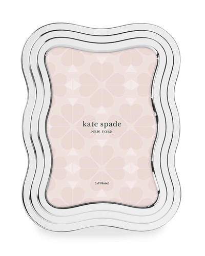 Shop Kate Spade South Street 5" X 7" Silver Wavy Picture Frame