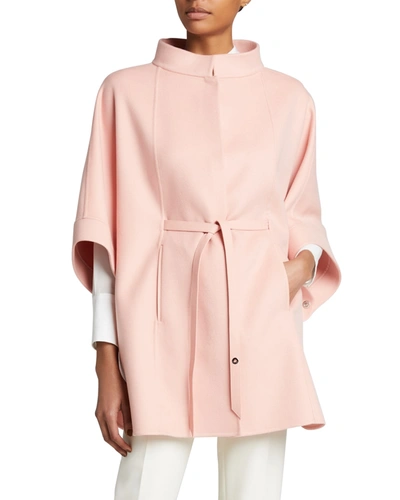 Shop Loro Piana Salzburg Belted Cashmere Jacket In Rose
