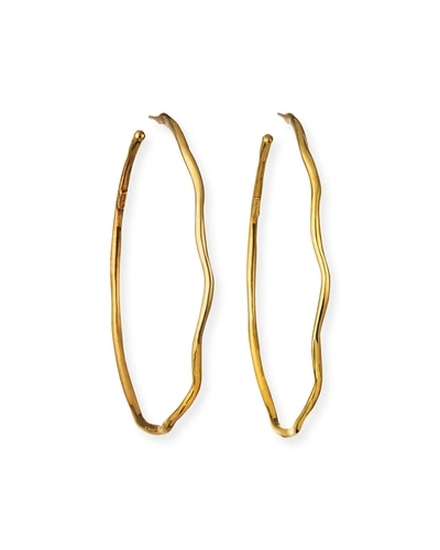 Shop Ippolita Classico Squiggle Hoops In 18k Gold