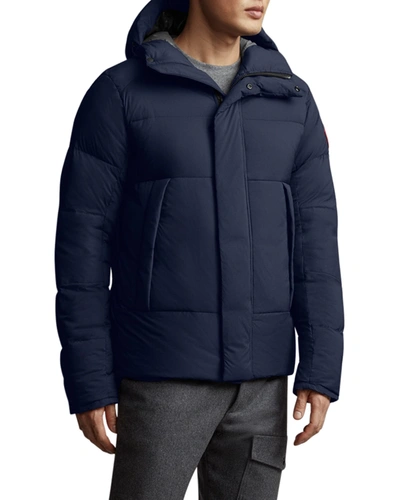 Shop Canada Goose Men's Armstrong Hooded Puffer Jacket In Atlantic Navy