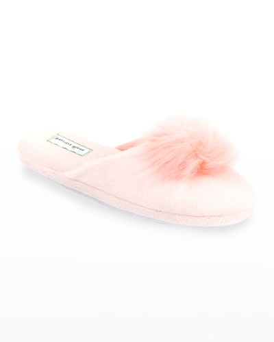 Shop Patricia Green Daisy Pouf Slippers In Soft Pink
