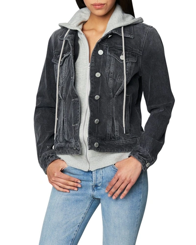 BLANKNYC THRILL SEEKER DENIM JACKET W/ REMOVABLE HOODIE PROD242530125