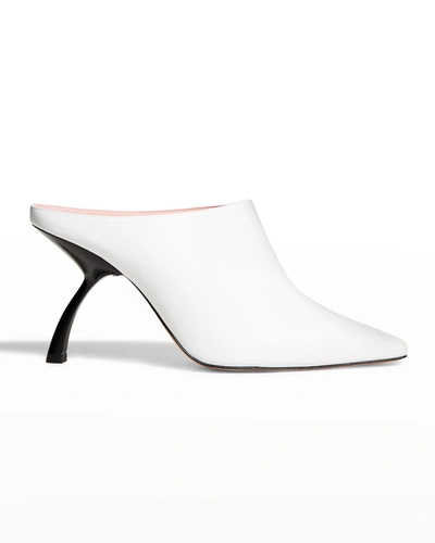 Shop Piferi Cornelia Vegan-leather Mule Pumps In White 100