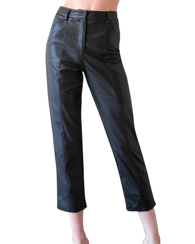 Shop Lblc The Label Jen Vegan Leather Trousers In Black