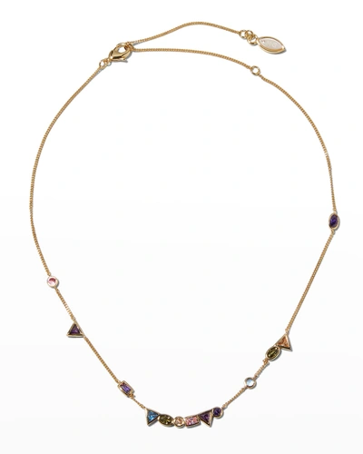 Shop Mignonne Gavigan Constellation Crystal Necklace In Multi