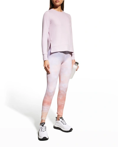 Shop Beyond Yoga Side-slit Pullover Top In Lavender Dream
