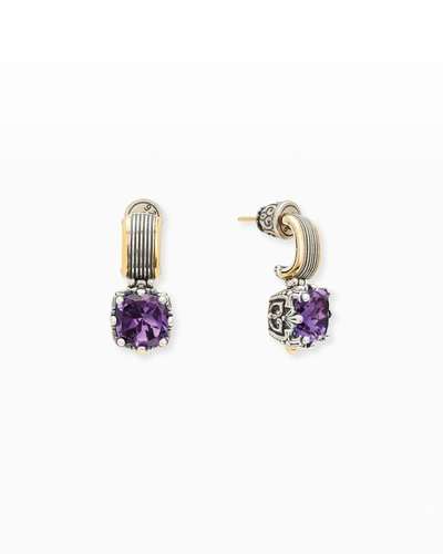 Shop Konstantino Delos Two-tone Amethyst Earrings
