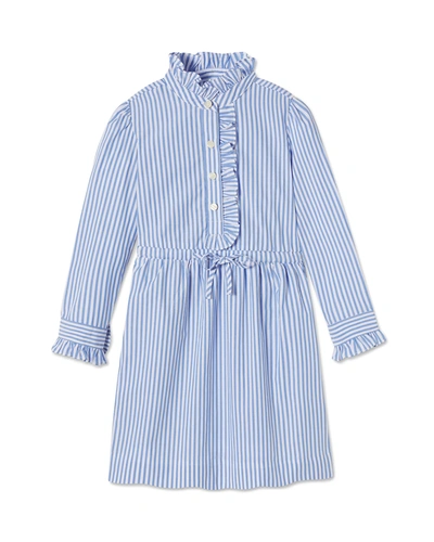 Shop Classic Prep Childrenswear Girl's Sadie Striped Shirtdress In Barkley Stripe