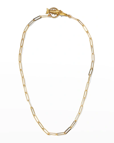 Shop Brinker & Eliza Guppy Y-necklace In Gold