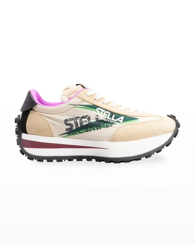 Shop Stella Mccartney Reclypse Recycled Logo Runner Sneakers In 8543 Multi Cloud