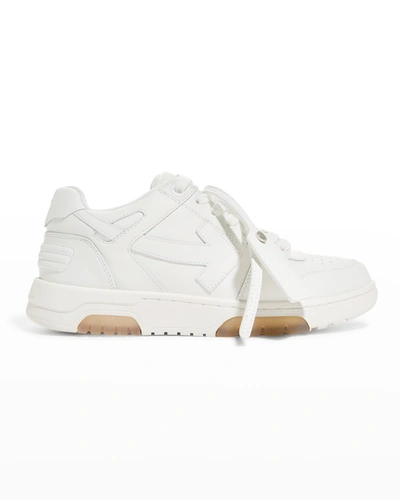 Shop Off-white Out Of Office Arrow Calfskin Sneakers In Whitewhite