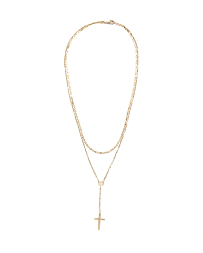 Shop Lana 14k Double-strand Crossary Necklace In White