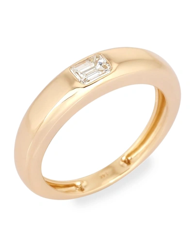 Shop Kastel Jewelry Baguette Diamond Ring In 14k Yellow Gold