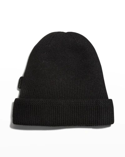Shop Tom Ford Men's Cashmere Beanie Hat In Blk Sld