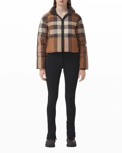 Burberry Vintage Check Puffer Short Jacket