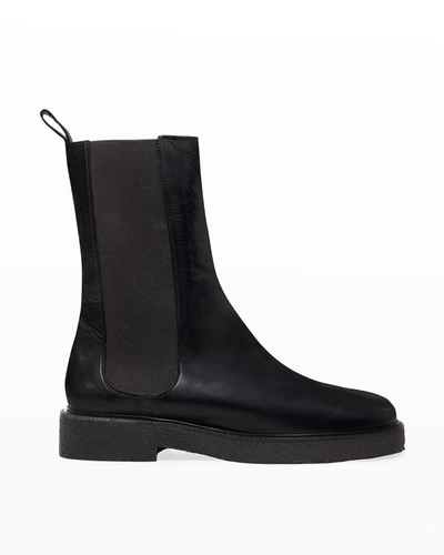 Shop Staud Palamino Goatskin Chelsea Boots In Black